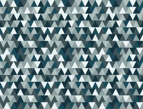 Chaotic seamless pattern of multicolored reticulate triangles. Stock Illustration