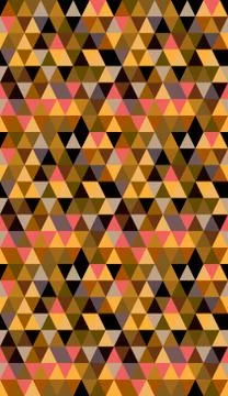 Chaotic seamless pattern of multicolored reticulate triangles. Stock Illustration