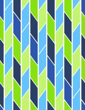 Chaotic seamless pattern of multicolored reticulate tetragons stripes Stock Illustration