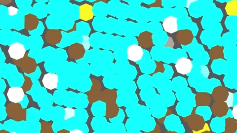 Chaotic shapes. Vídeo Stock 330499656