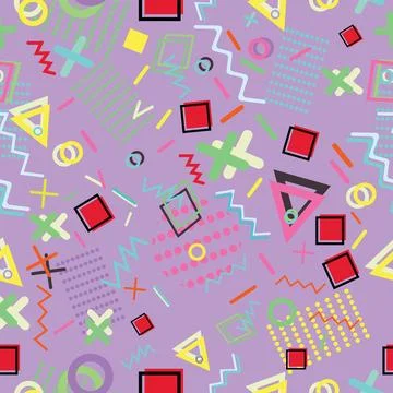 Chaotic shapes Stock Illustration