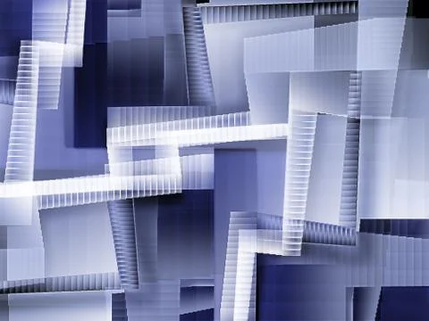 Chaotic staircases Stock Illustration