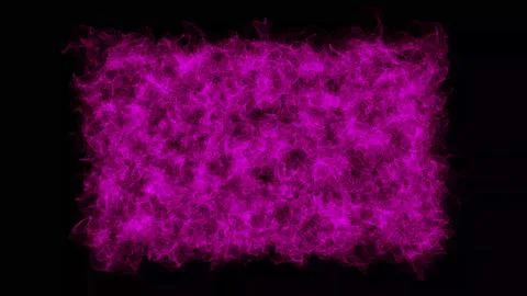 Chaotic stream of pink particles. Abstract fractal light background. 3D ren.. Stock Illustration