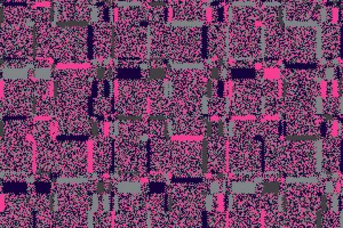 Chaotic stripe composition with glitch distortion and rough grid base. The .. Stock Illustration