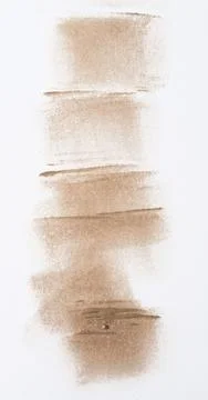 Chaotic strokes of foundation on isolated background, cosmetics Stock Illustration