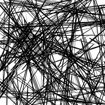 Chaotic texture with zigzag lines. Rough random pattern Stock Illustration