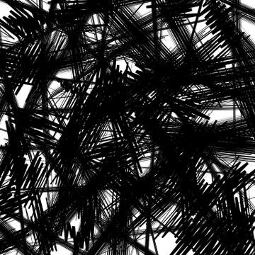 Chaotic texture with zigzag lines. Rough random pattern Stock Illustration