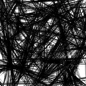 Chaotic texture with zigzag lines. Rough random pattern Illustrazione stock