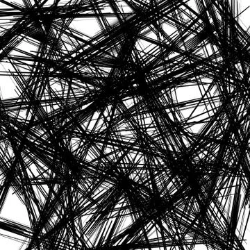 Chaotic texture with zigzag lines. Rough random pattern Stock Illustration