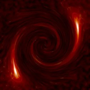 Chaotic tornado / illustration Illustrazione stock