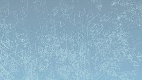 Chaotic triangles on silver blue background. Subtle graphics Stock Illustration