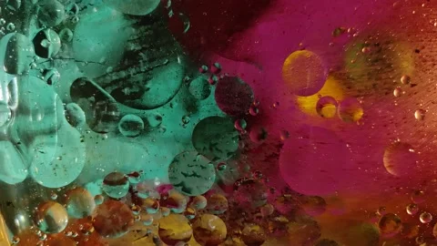 Chaotically moving multicolored bubbles in a viscous liquid substance. Stock-Footage 147226988