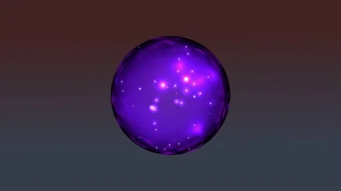 Chaotically moving particles in a ball Stock Footage 154137769