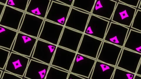 Chaotically pulsating bright multi-colored shapes for the design of the show Stock Footage 191945523