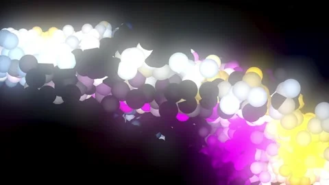 Chaotically Rotating Spheres. Video stock 295793978