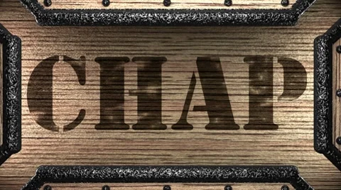 Chap on wooden stamp Stock Footage