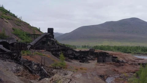 Chapaev processing plant, 4k, 25fps Stock Footage 254372834