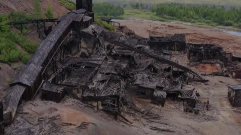 Chapaev processing plant, 4k, 25fps Stock Footage 254373534