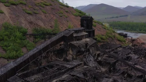 Chapaev processing plant, 4k, 25fps Stock Footage 254373535