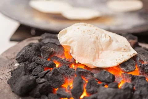 Chapati (Indian flatbread) Fotos de archivo