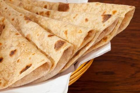 Chapatis indian bread Stock Photos