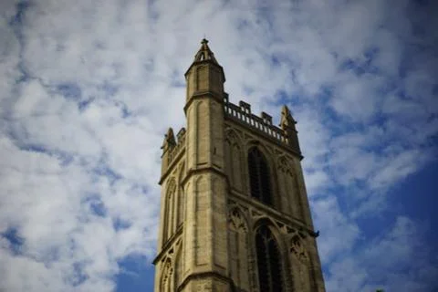 Chapel, against cloud Stock Photos