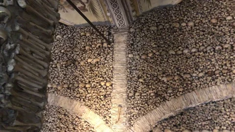 Chapel of Bones (Capela dos Ossos) Video stock 199780690