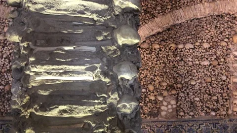Chapel of Bones (Capela dos Ossos) Stock Footage 199780692