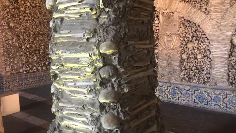 Chapel of Bones (Capela dos Ossos) Stock Footage 199780693
