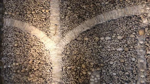 Chapel of Bones (Capela dos Ossos) Stock Footage 199780698