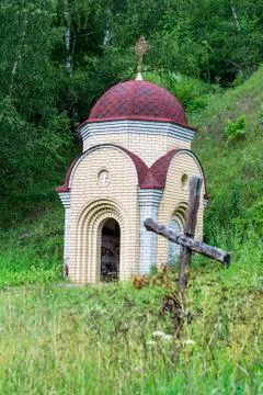 Chapel in the forest Stock Photos