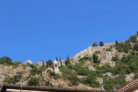 Chapel on the hillside Stock Photos