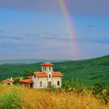 Chapel on the Hillside Foto stock