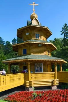 Chapel of holy source of St. Seraphim of Sarov, Russia Stock Photos