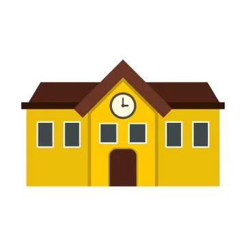 Chapel icon, flat style 스톡 일러스트