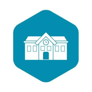 Chapel icon, simple style Illustrazione stock