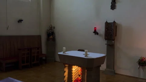 Chapel inside Renaissance / Baroque Abbey Stockbeeldmateriaal 314908251