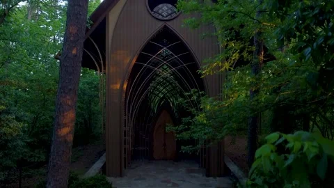 Chapel By Lake Stock Footage 244808671