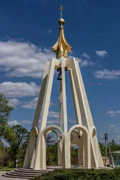Chapel in memory of the victims of Moldova's aggression in 1992 (Memorial of  Stock Photos