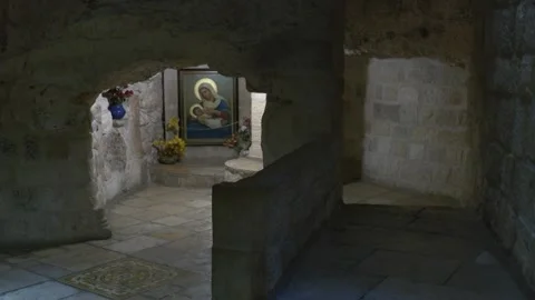 The Chapel of the Milk Grotto  Stock Footage 318844254