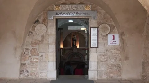The Chapel of the Milk Grotto  Stock Footage 318844285