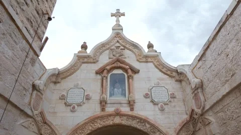 The Chapel of the Milk Grotto  Stock Footage 318844286