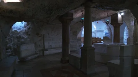 The Chapel of the Milk Grotto  Stock Footage 318844317