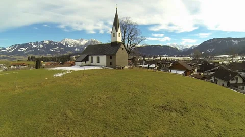 Chapel Ofterschwang Bavaria Stock Footage 35312901