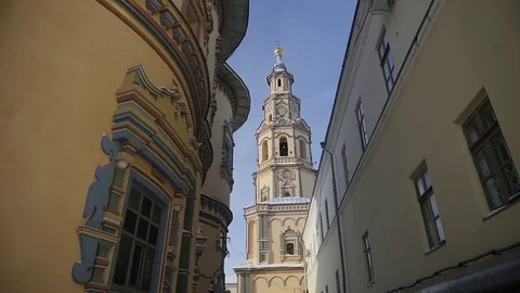 Chapel of the Peter and Paul Cathedral in Kazan. Stock Footage 101434587