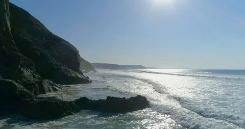 Chapel Porth Beach, Cornwall Video stock 104853114
