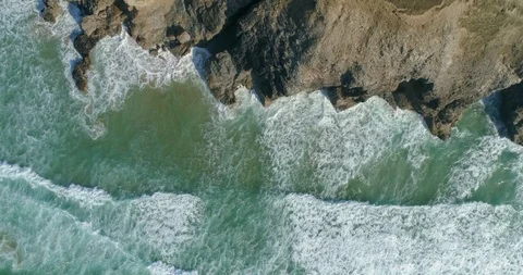Chapel Porth Beach, Cornwall Video stock 104853249