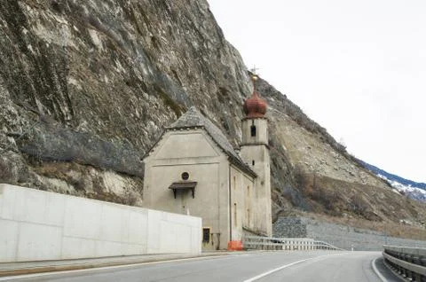 Chapel by the road. Foto stock