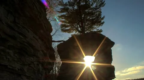 Chapel rock sunset Stock Footage 22011919