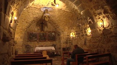 Chapel of Saint Ananias 스톡 동영상 58471259